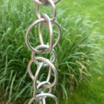 Stainless steel rain chain downspout