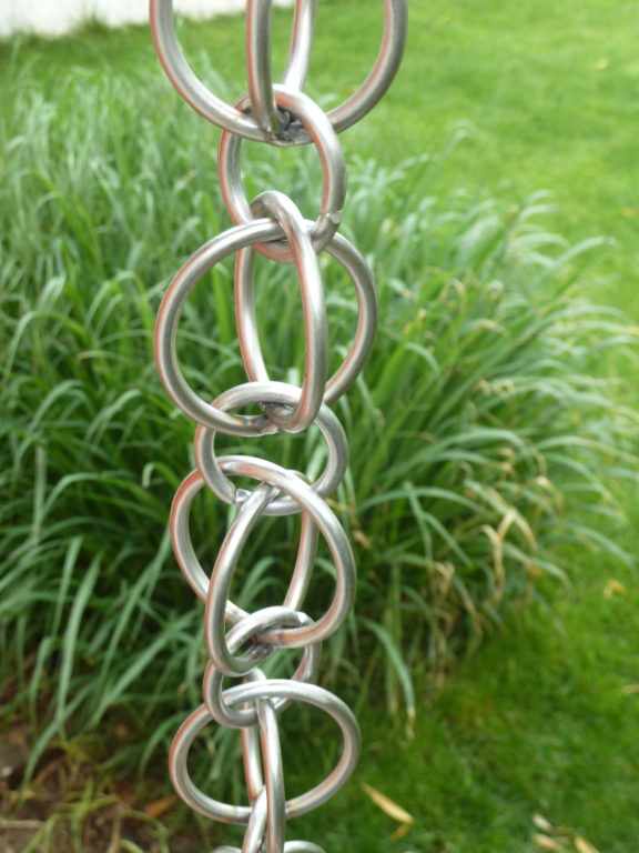 Stainless steel rain chain downspout