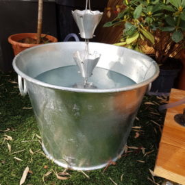 galvanised steel basin